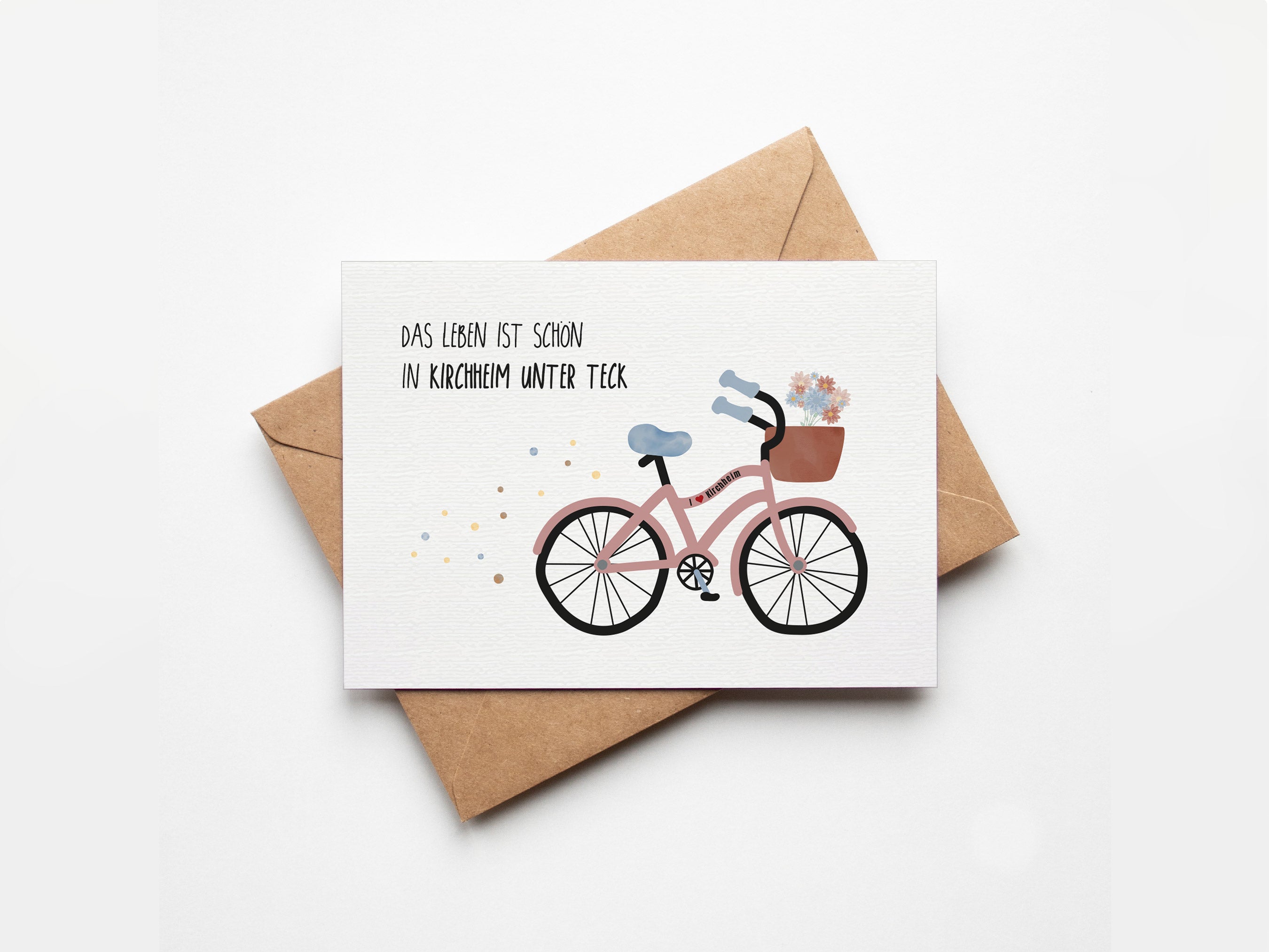 Postkarte - Heimatliebe "Das Leben ist schön in Kirchheim unter Teck"