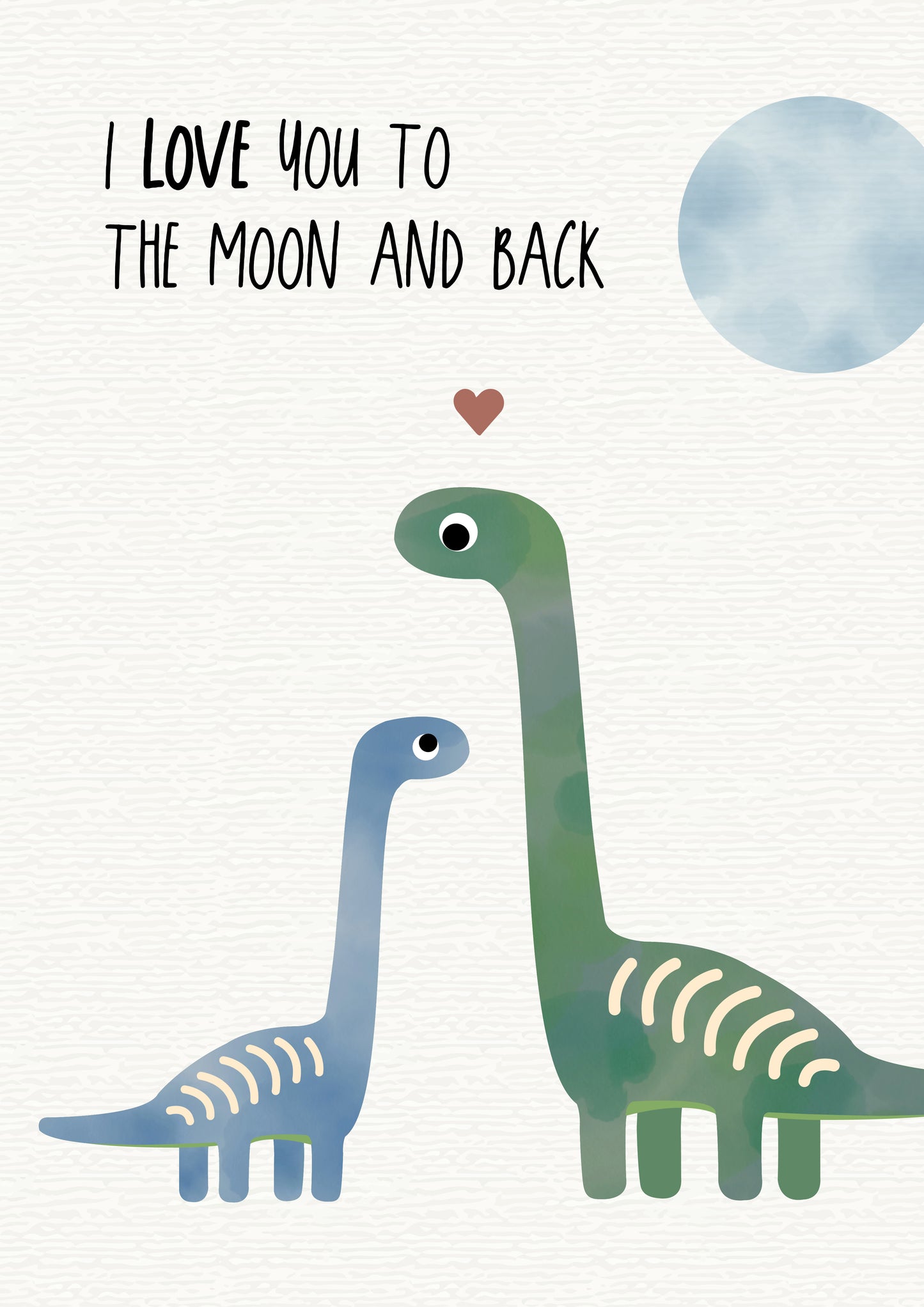 Poster - Dino "Love you to the moon