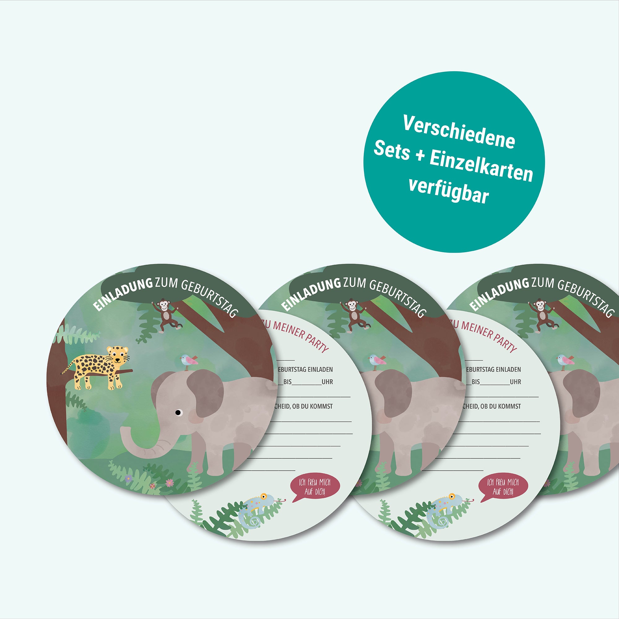 Geburtstagseinladung Dschungel