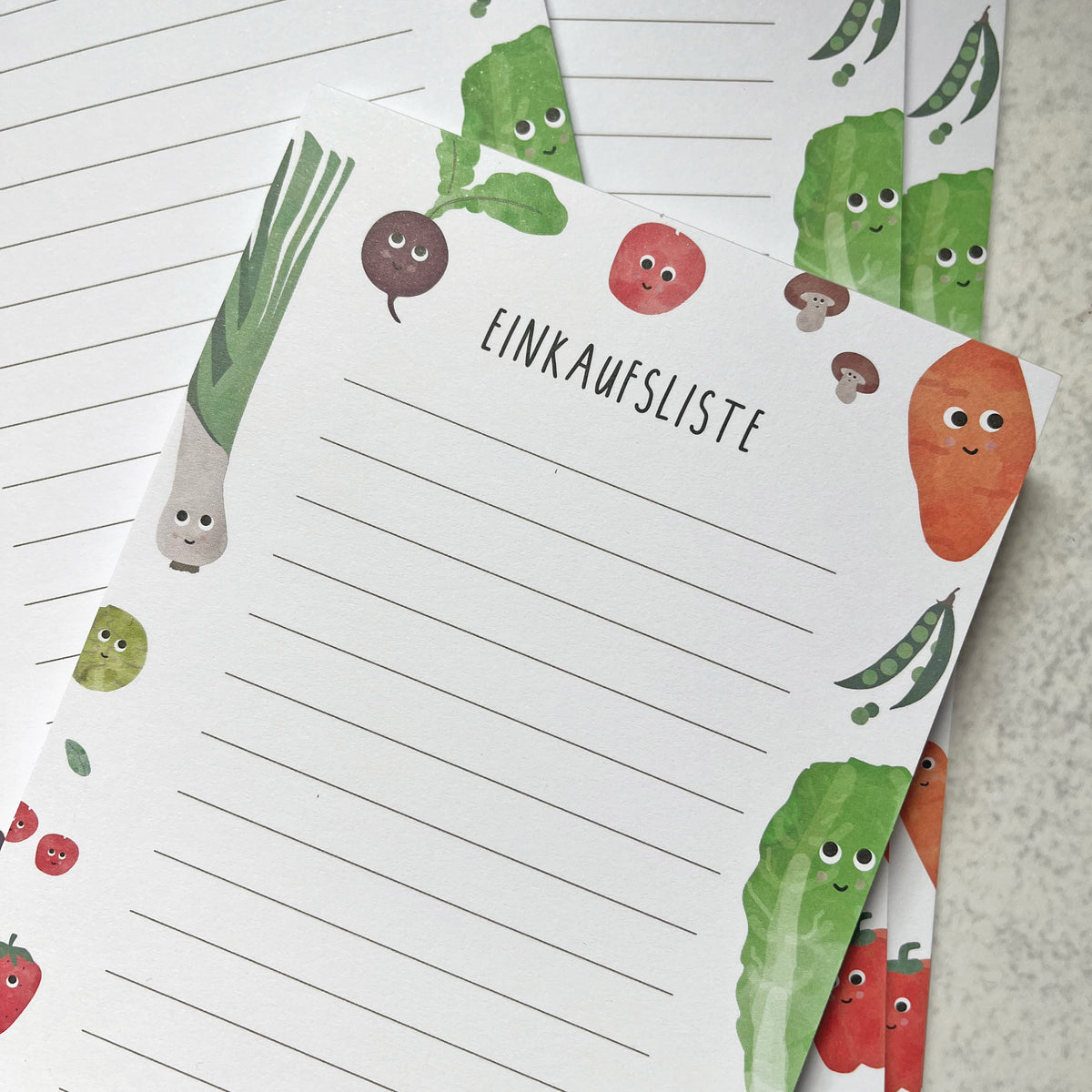 Einkaufsliste Obst Gemüse magnetisch abwischbar byClou