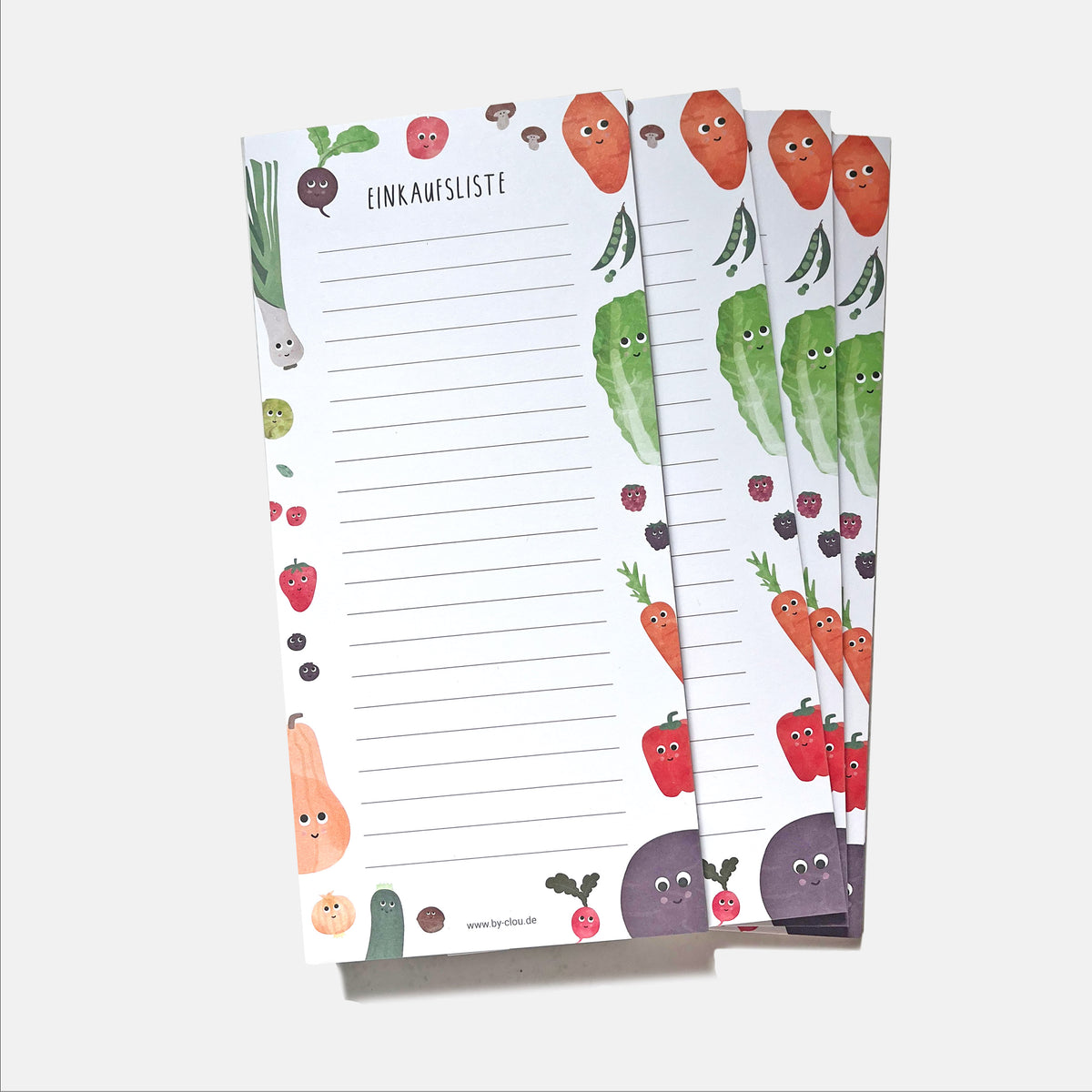 Einkaufsliste Obst Gemüse magnetisch abwischbar byClou