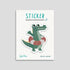 Fröhlicher Krokodil-Sticker mit Schwimmflügeln, spülmaschinenfest und wasserfest – ideal für Brotdosen, Trinkflaschen und mehr. Liebevoll illustriert im typischen byClou Stil