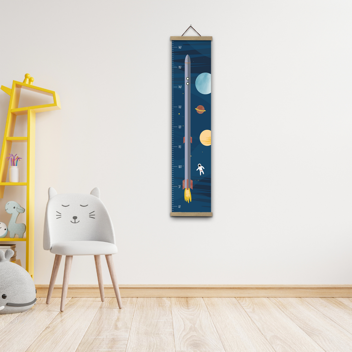 Kindermesslatte Weltraum illustriert byClou