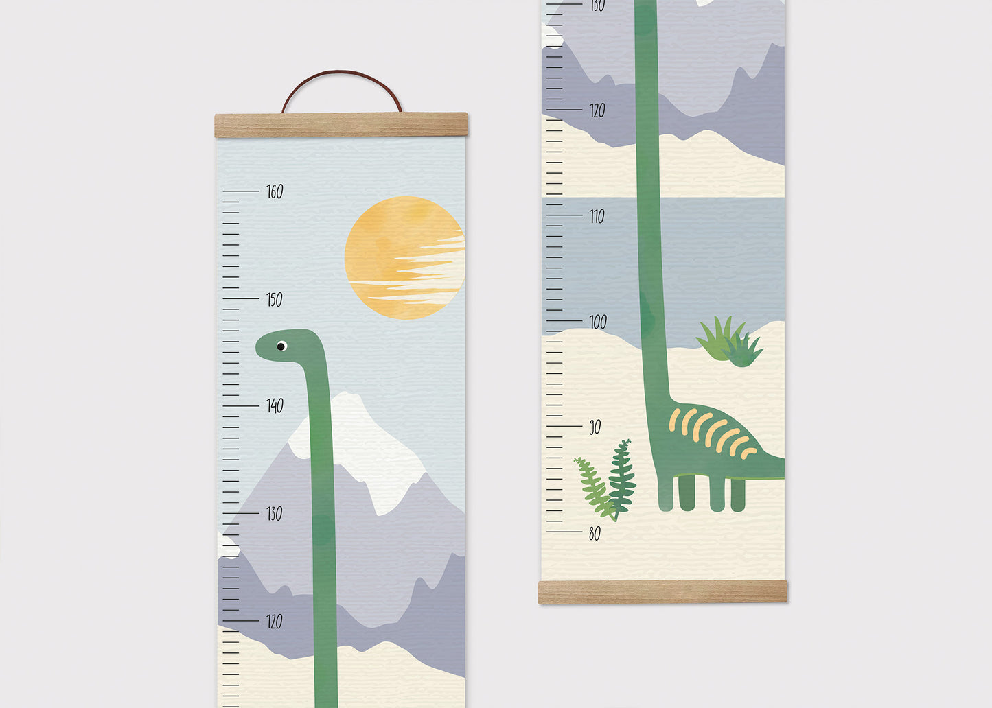Messlatte für Kinder / Dinosaurier, Dino / personalisiert