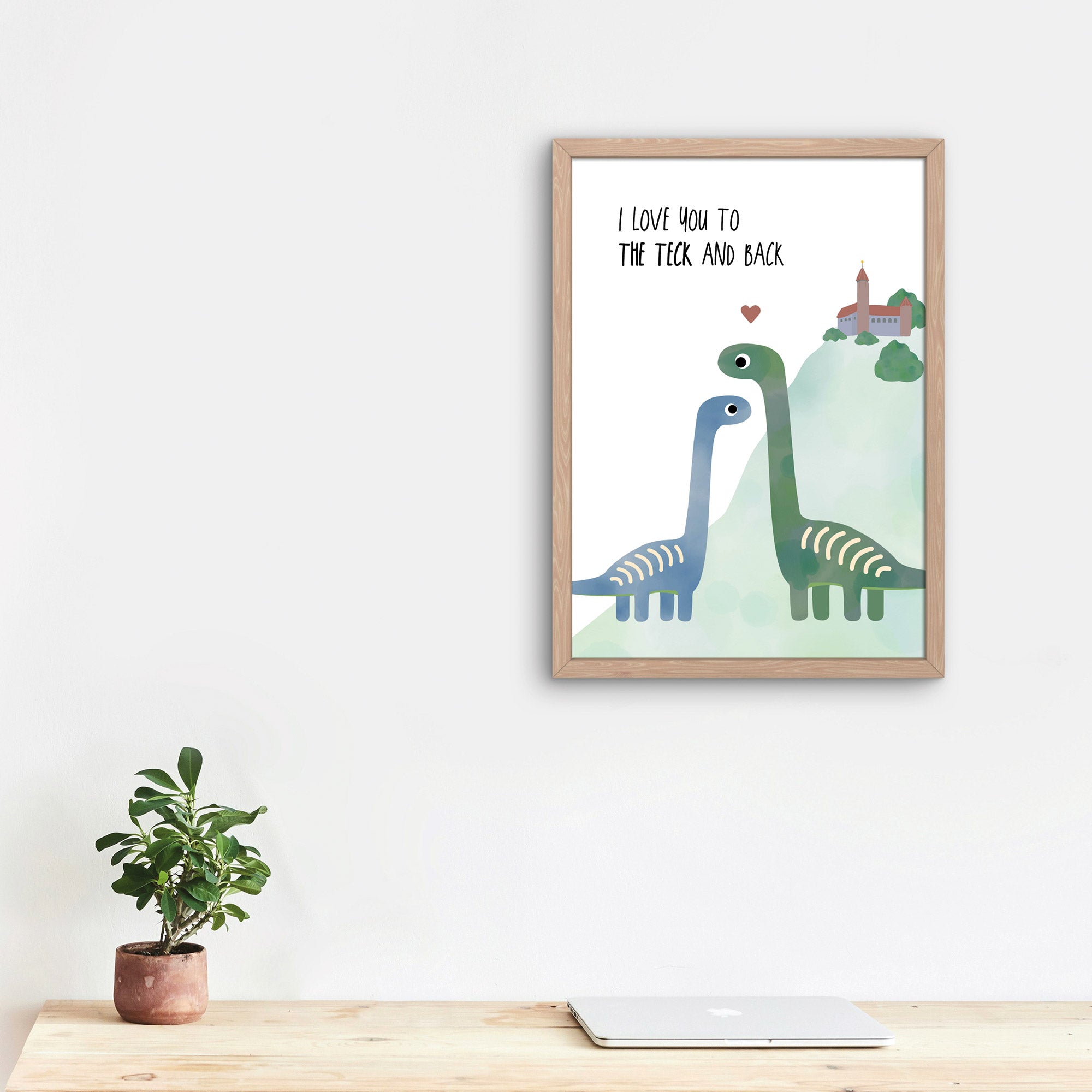 Poster "I love you to the teck"