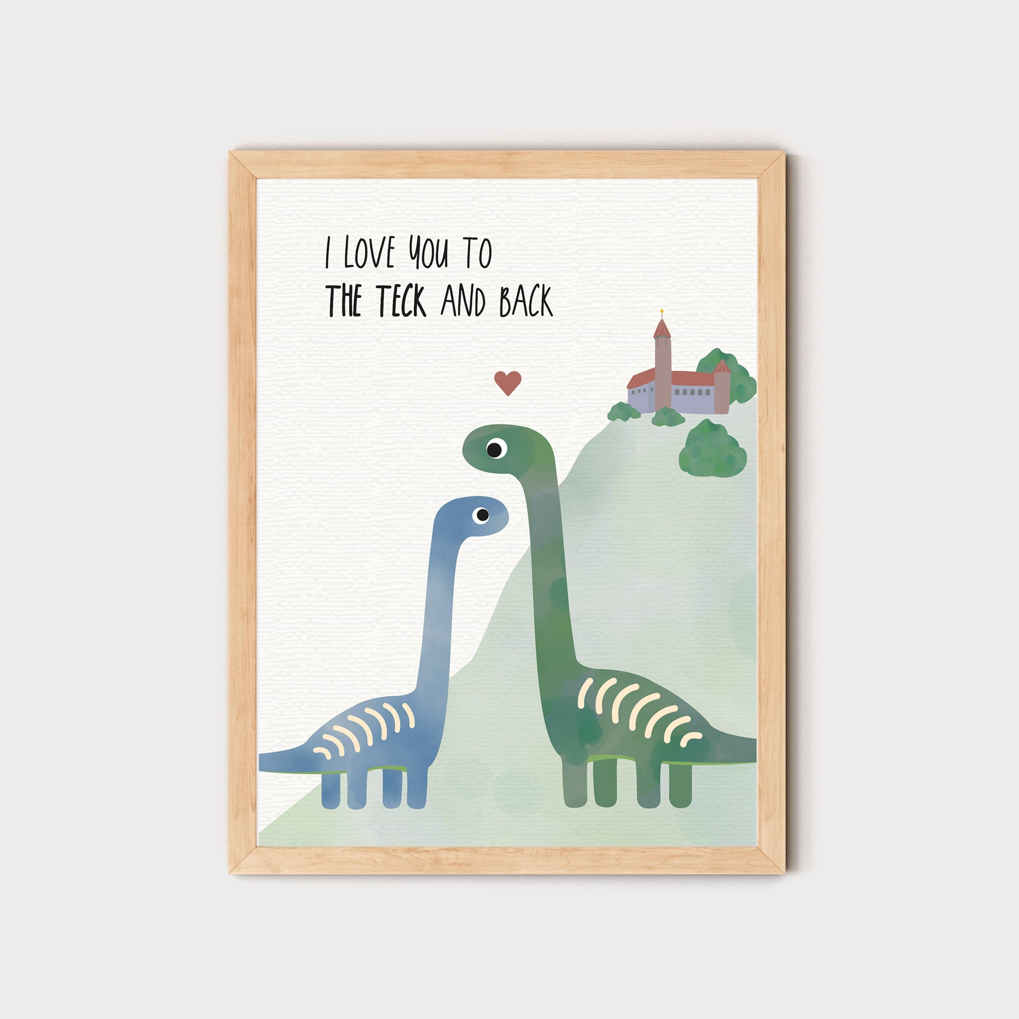 Poster "I love you to the teck"