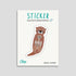 Niedlicher Otter-Sticker mit Schwimmring, spülmaschinenfest und wasserfest – ideal für Kindertrinkflaschen, Brotdosen und mehr. Liebevolles byClou Design für kleine Tierfreunde.