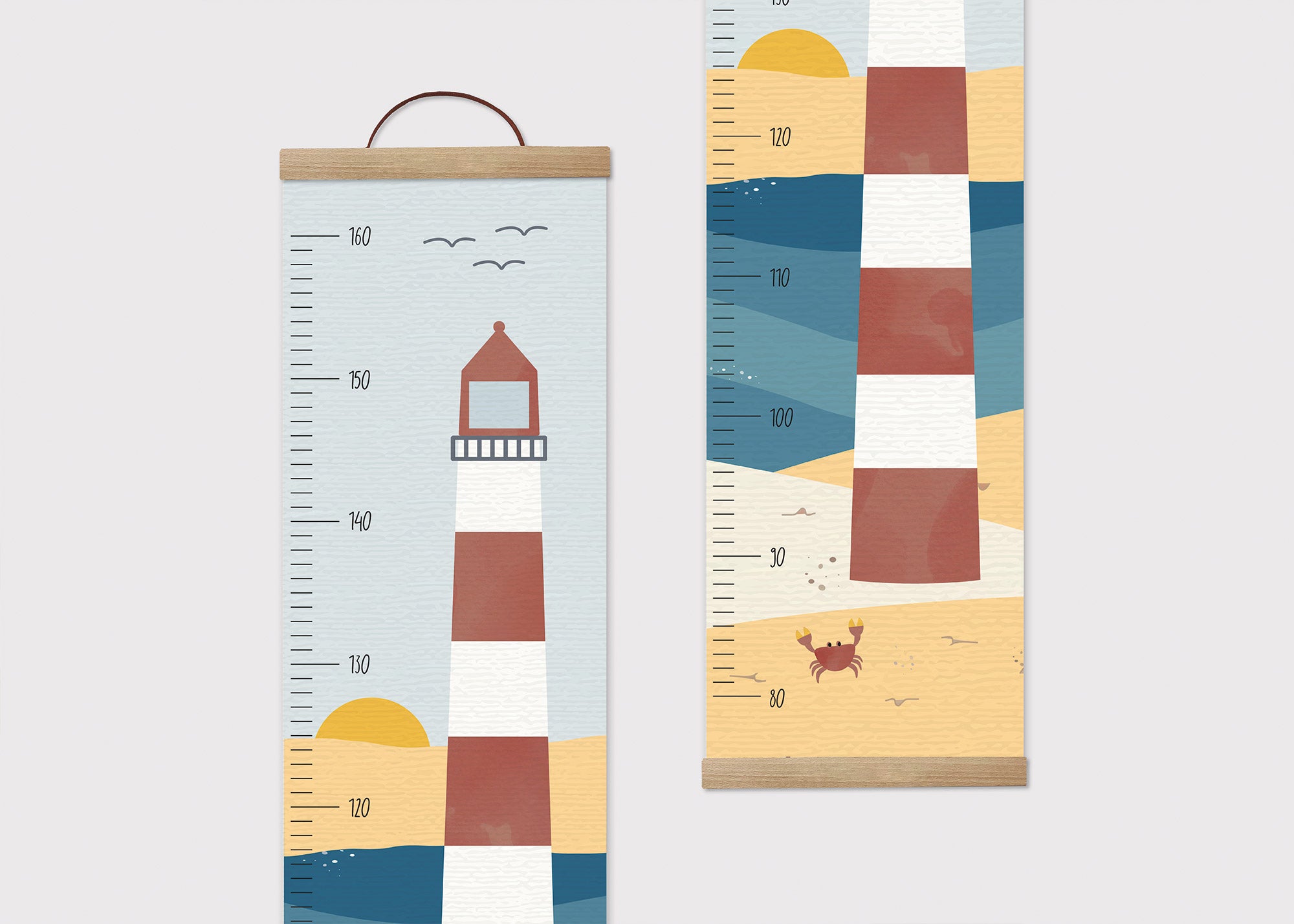 Messlatte für Kinder - Leuchtturm