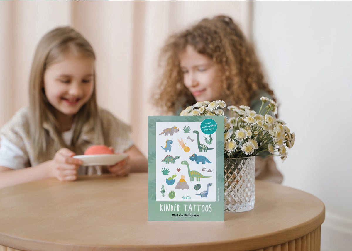 Kindertattoos Dinosaurier temporär byClou