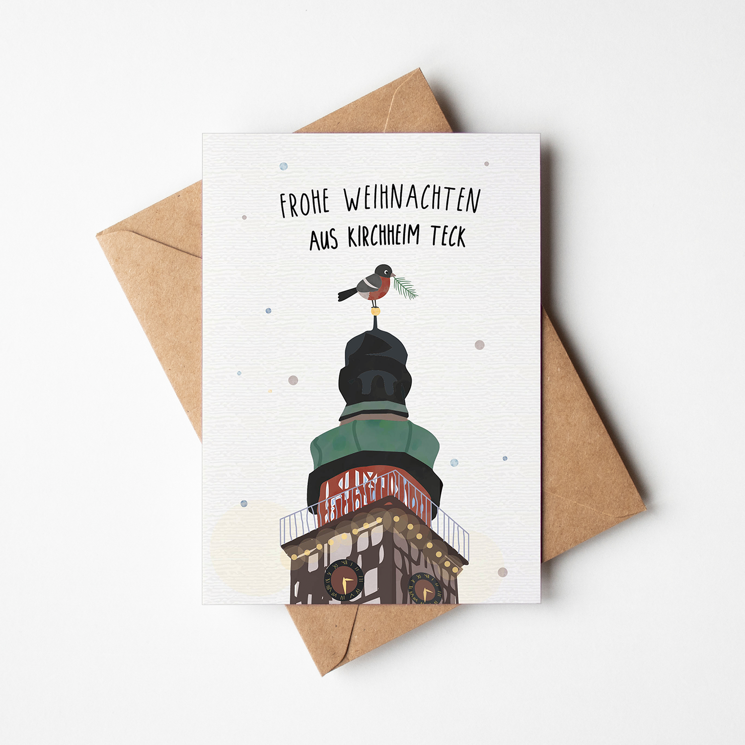 Postkarte - Heimatliebe Rathaus "Weihnachten"