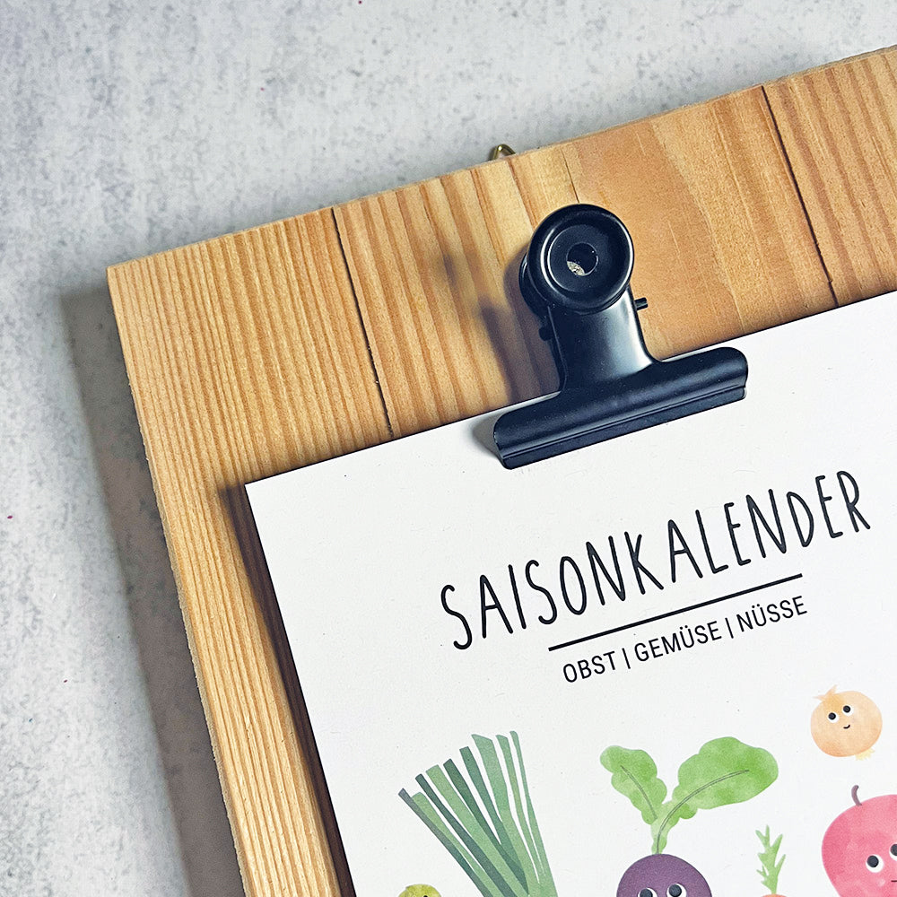 Saisonkalender Obst Gemüse magnetisch abwischbar byClou