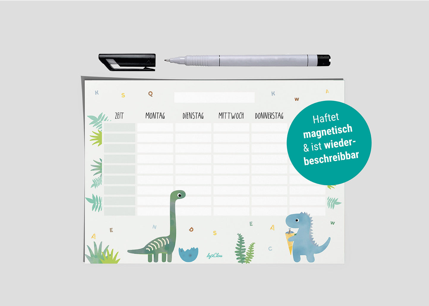 Stundenplan Dinosaurier