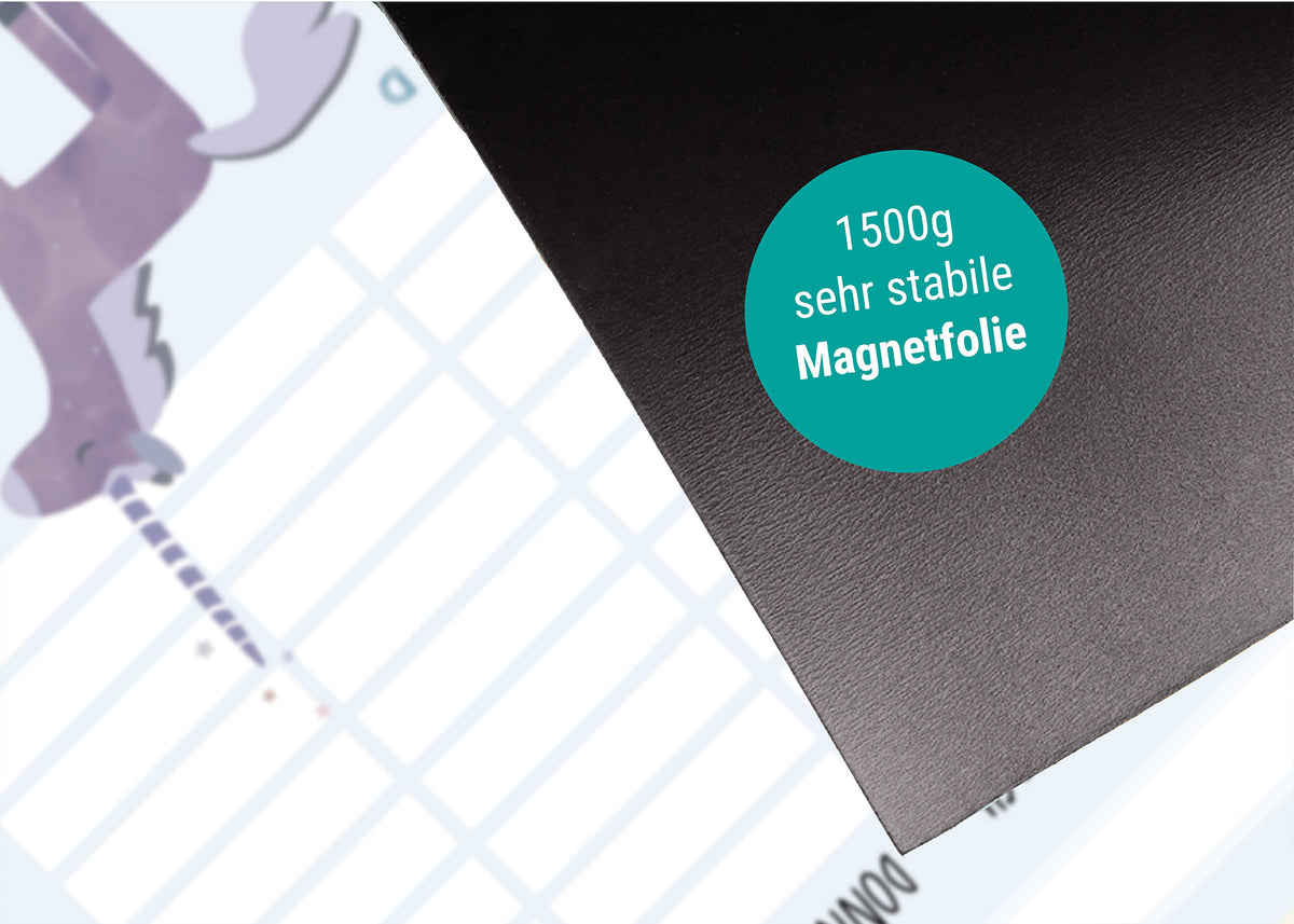 Stundenplan Einhorn magnetisch abwischbar Kinder byClou