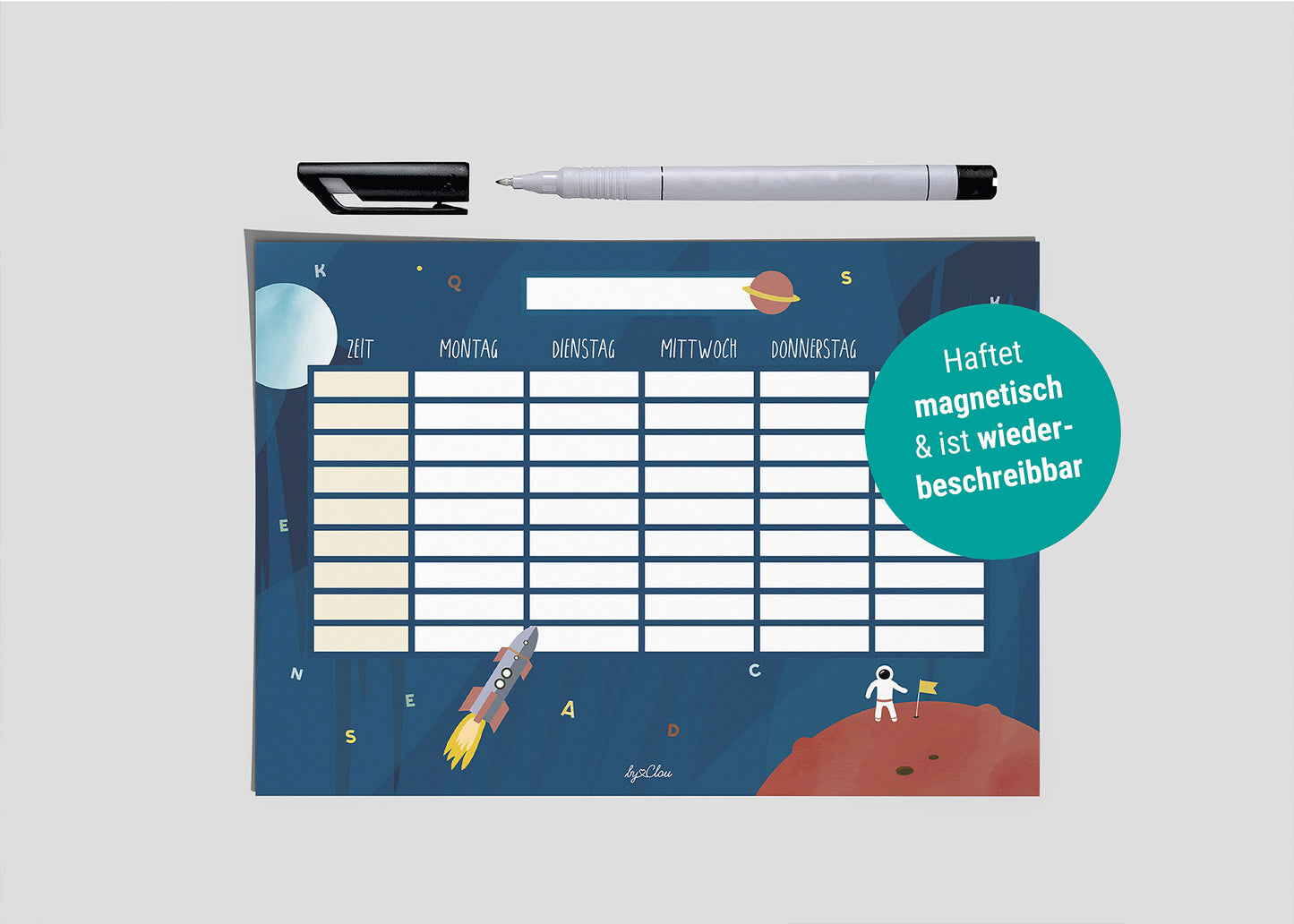 Stundenplan Weltraum