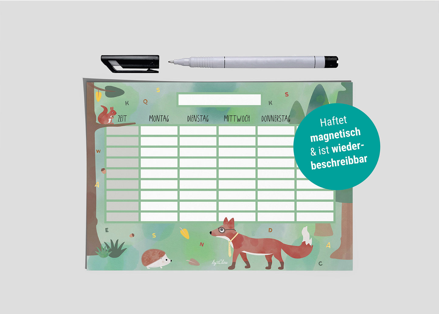 Stundenplan Waldtiere