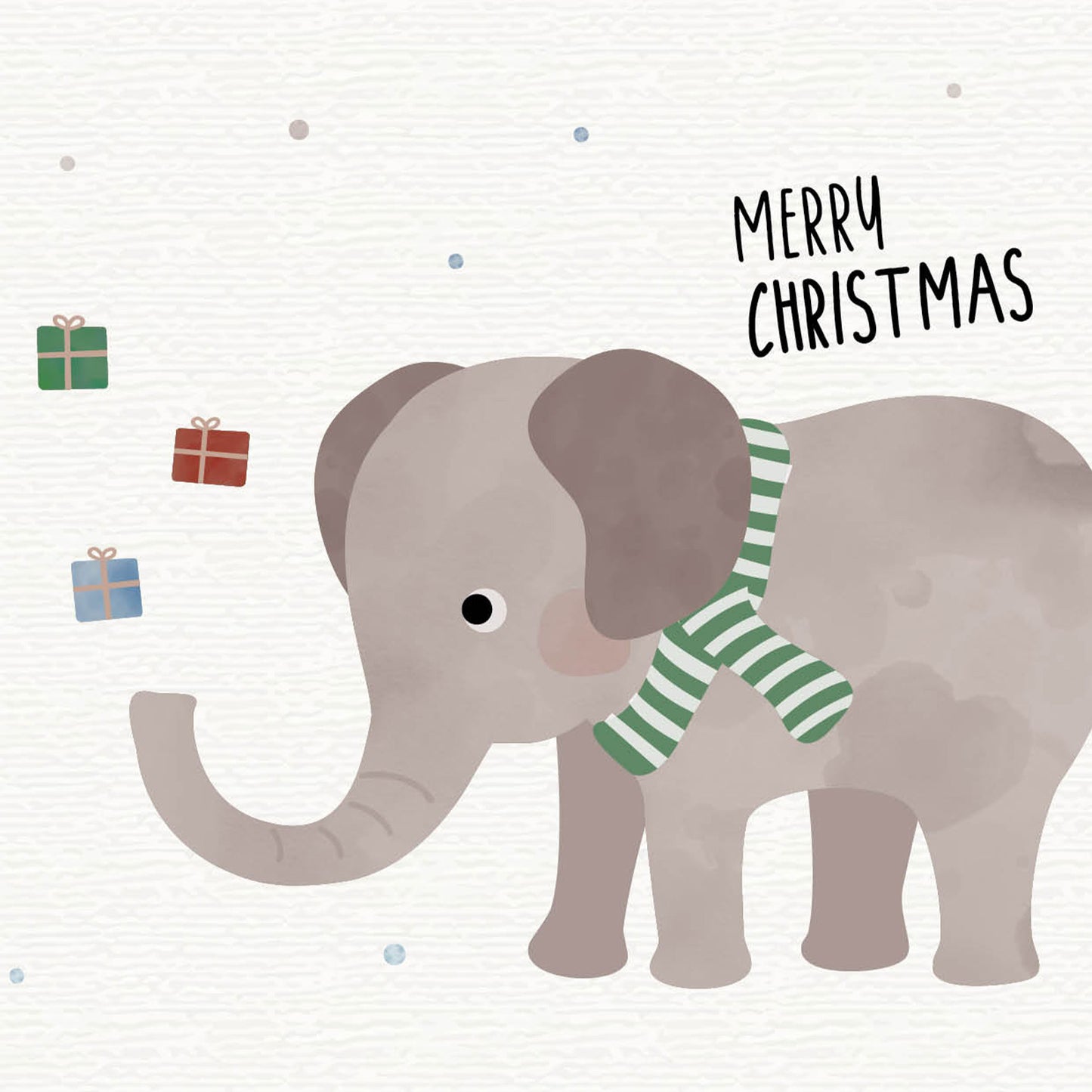 Karte - Elefant "Frohe Weihnachten"