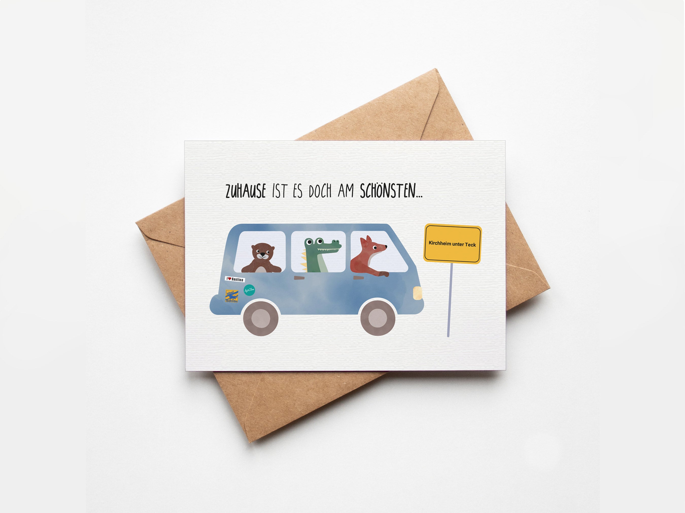 Postkarte - Heimatliebe "Zuhause ist es doch am schönsten"