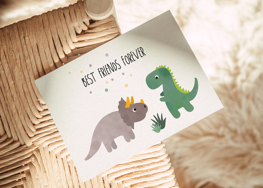 Karte - Dino "Best Friends forever"