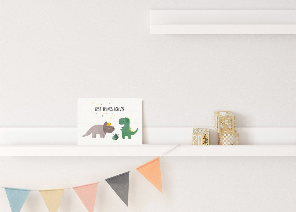 Karte - Dino "Best Friends forever"