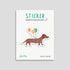 Süßer Dackel-Sticker mit Schwimmring, wasser- und spülmaschinenfest – perfekt für Trinkflaschen, Brotboxen und Co. Verspieltes Design von byClou für kleine Hundefans