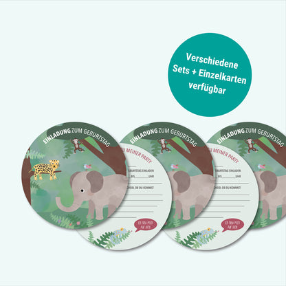 Geburtstagseinladung Dschungel