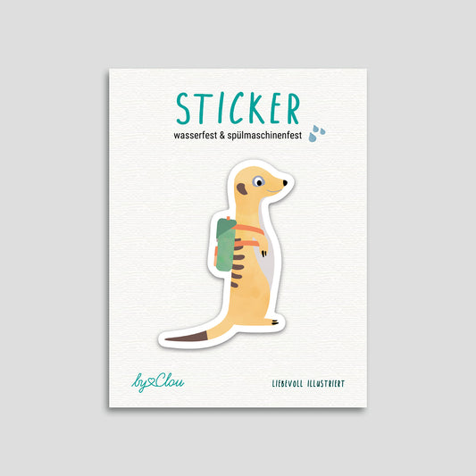 Sticker "Erdmännchen" | wasser- und spülmaschinenfest