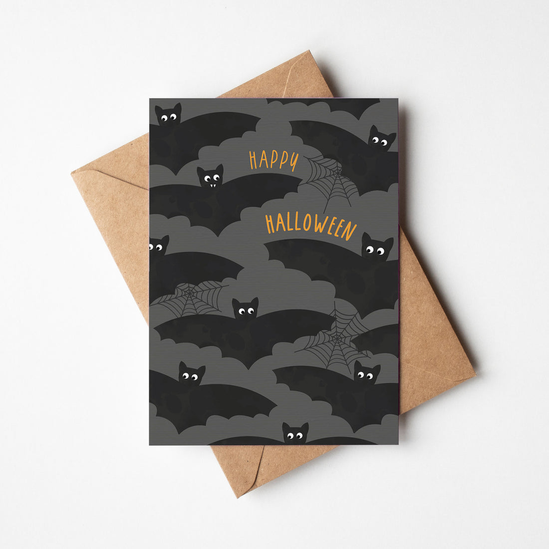 Karte - Fledermaus &quot;Happy Halloween&quot;