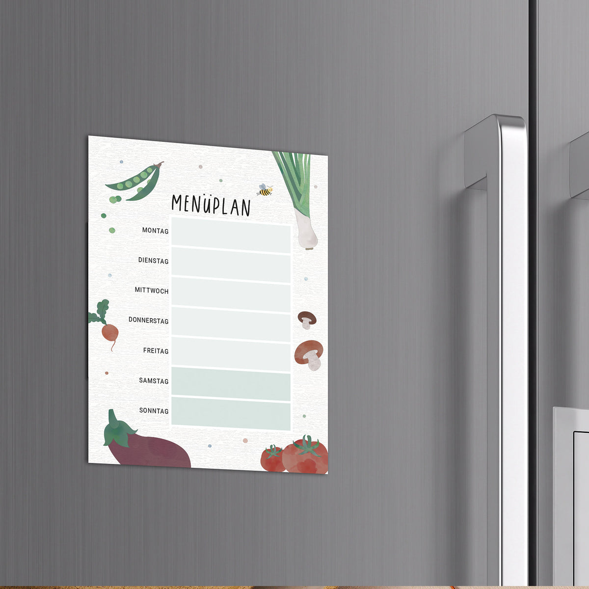 Menüplaner magnetisch abwischbar illustriert byClou
