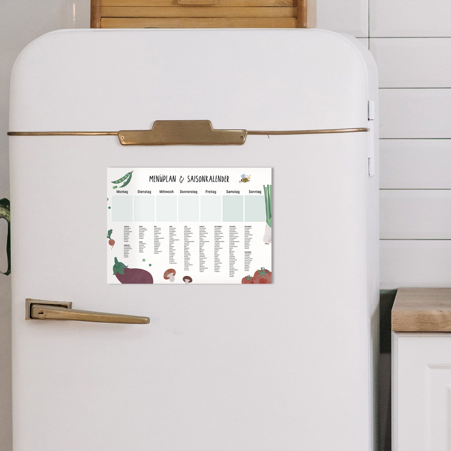 Saisonkalender&Menüplan - magnetisch abwischbar