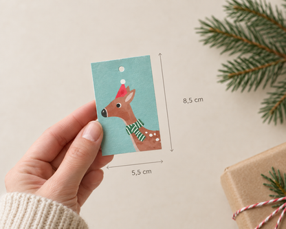 Weihnachts-Geschenkanhänger-Set | 10 Motive
