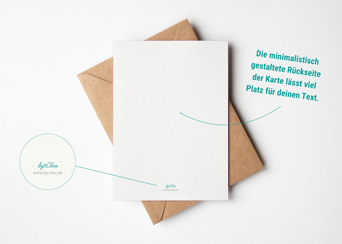 Grußkarte Wintervogel Frohe Weihnachten illustriert byClou