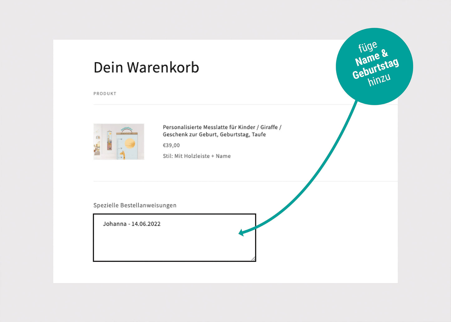 Personalisierte Messlatte für Kinder / Leuchtturm, Nordsee