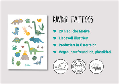 Kindertattoos &quot;Dinosaurier&quot;