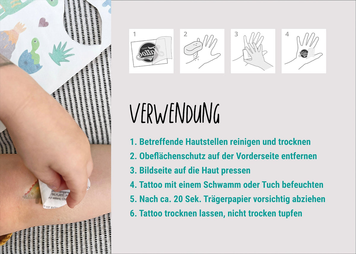 Kindertattoos Fahren&amp;Fliegen temporär byClou