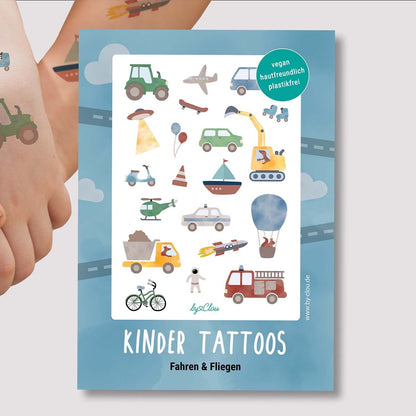 Kindertattoos &quot;Fahren&amp;Fliegen&quot;