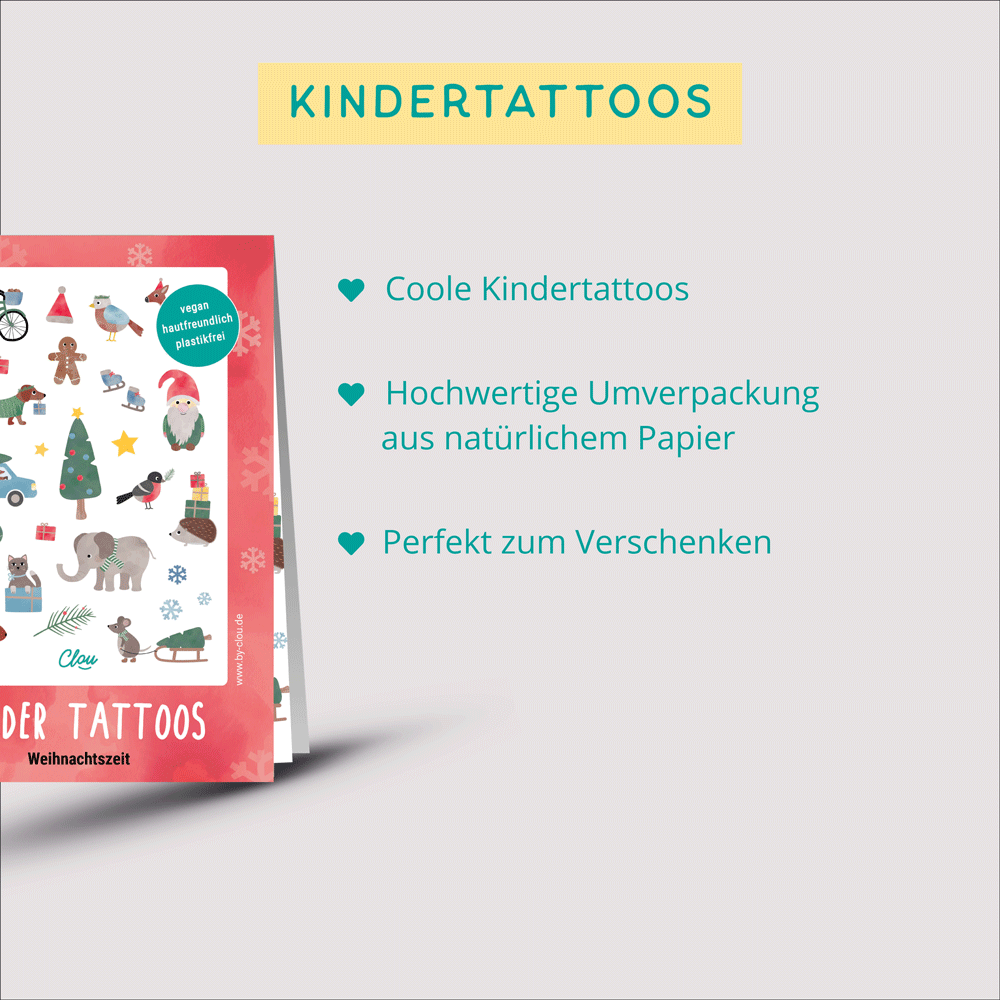 Kindertattoos "Weihnachten