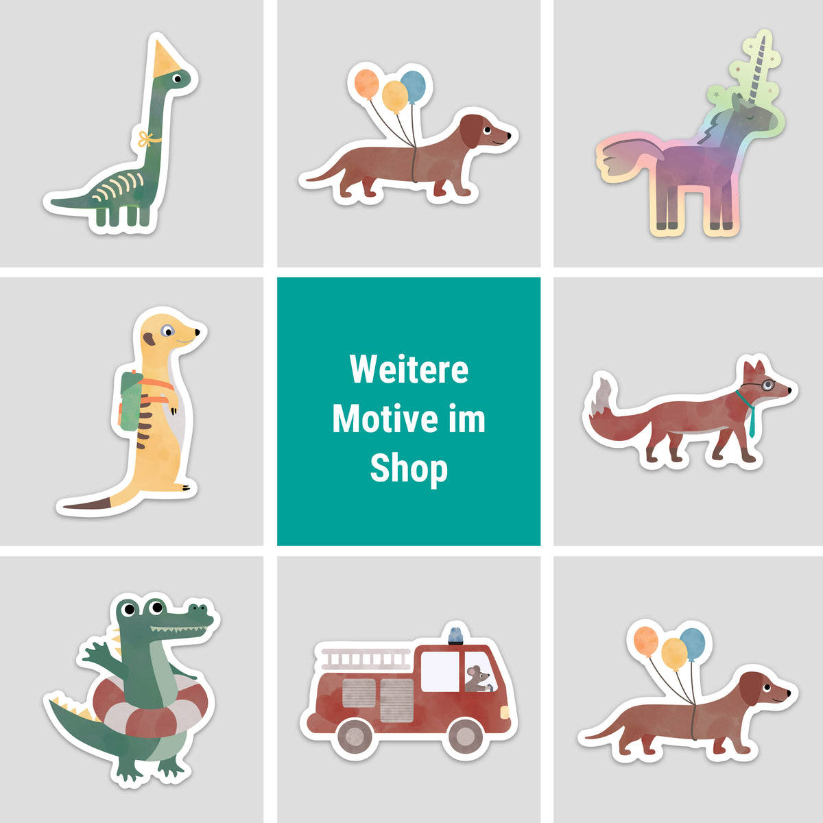 Sticker Dino - wasser- und spülmaschinenfest spülmaschinenfest wasserfest byClou