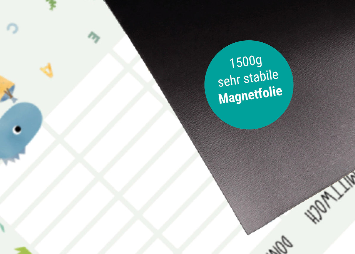 Stundenplan Dinosaurier magnetisch abwischbar Kinder byClou
