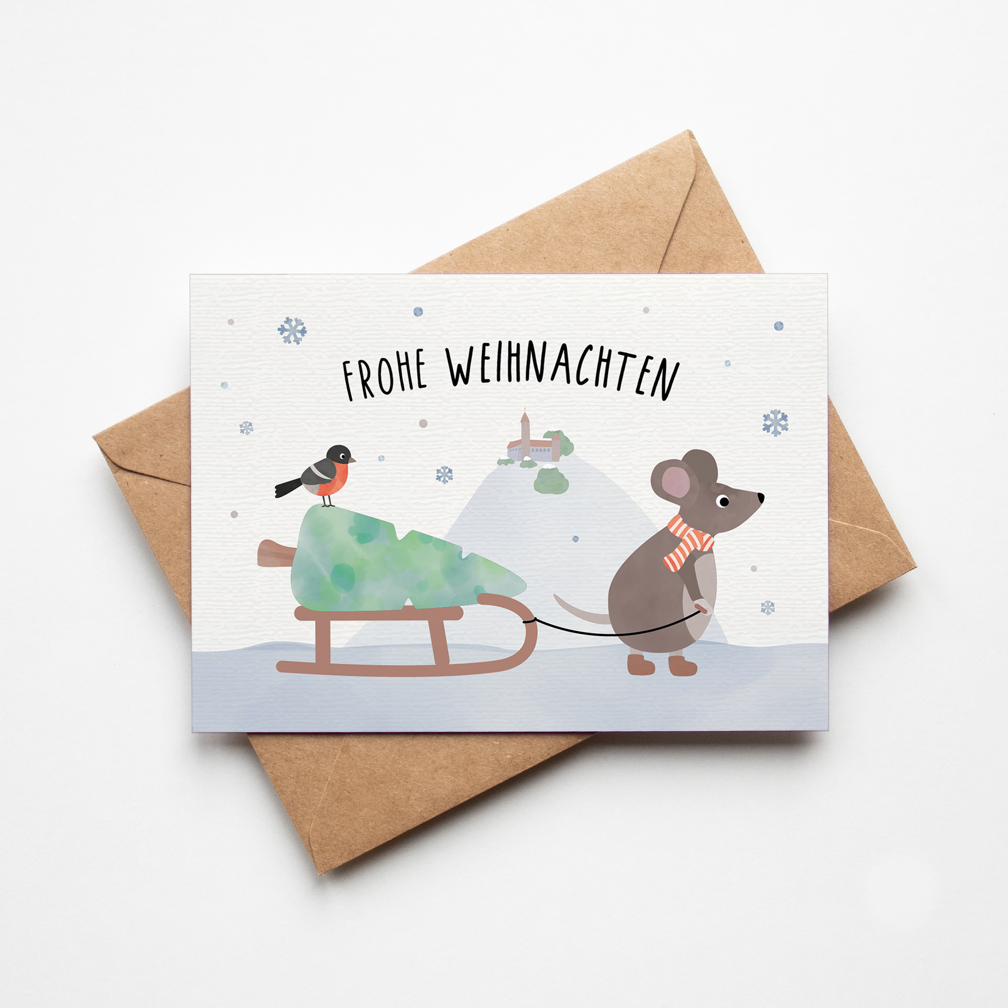 Postkarte - Heimatliebe &quot;frohe Weihnachten&quot;