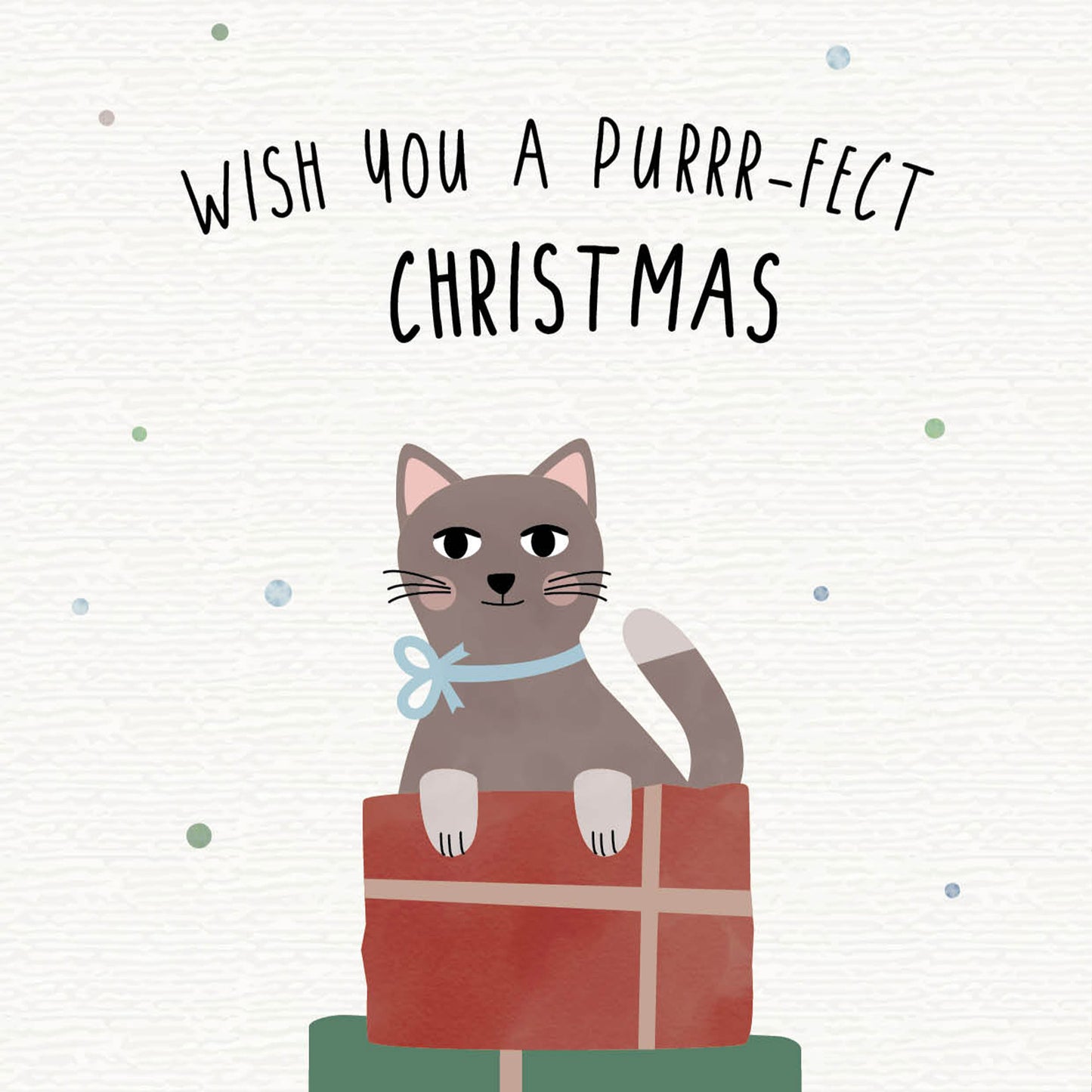 Postkarte - Katze "Purrrfect christmas"