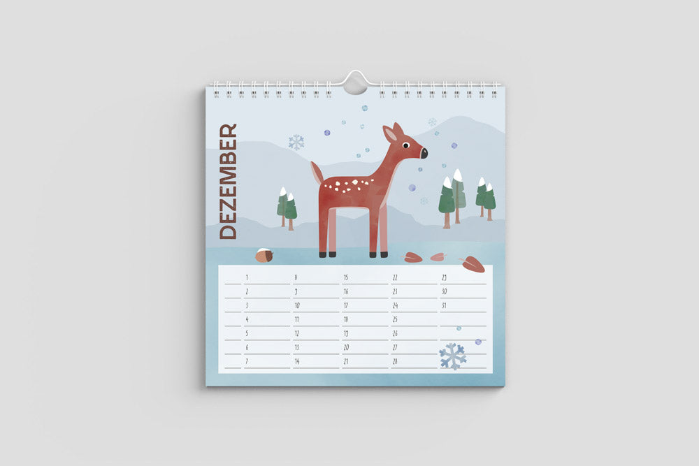Kalender für Kinder " Tiere dieser Erde"
