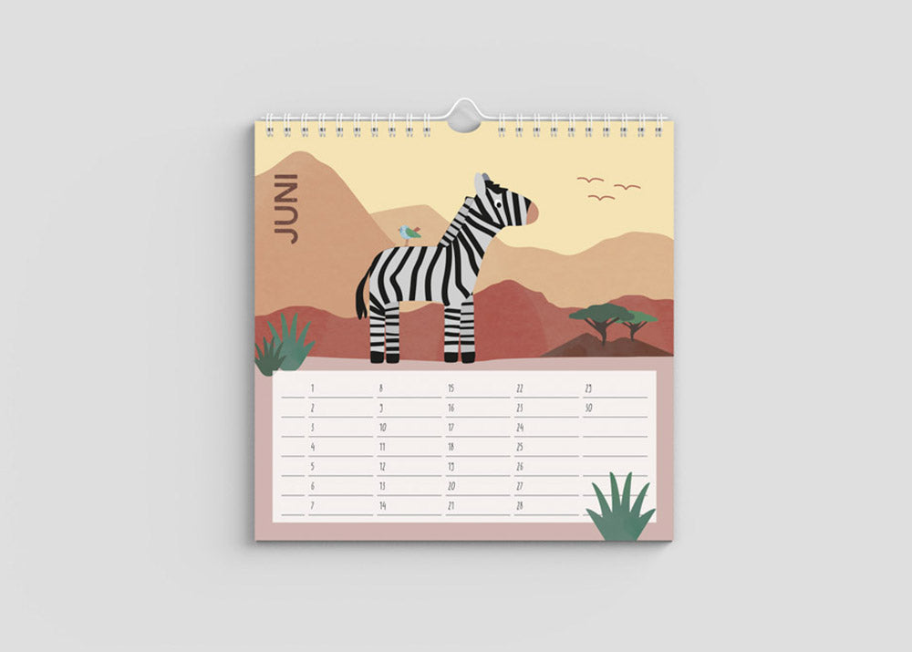 Kalender für Kinder " Tiere dieser Erde"