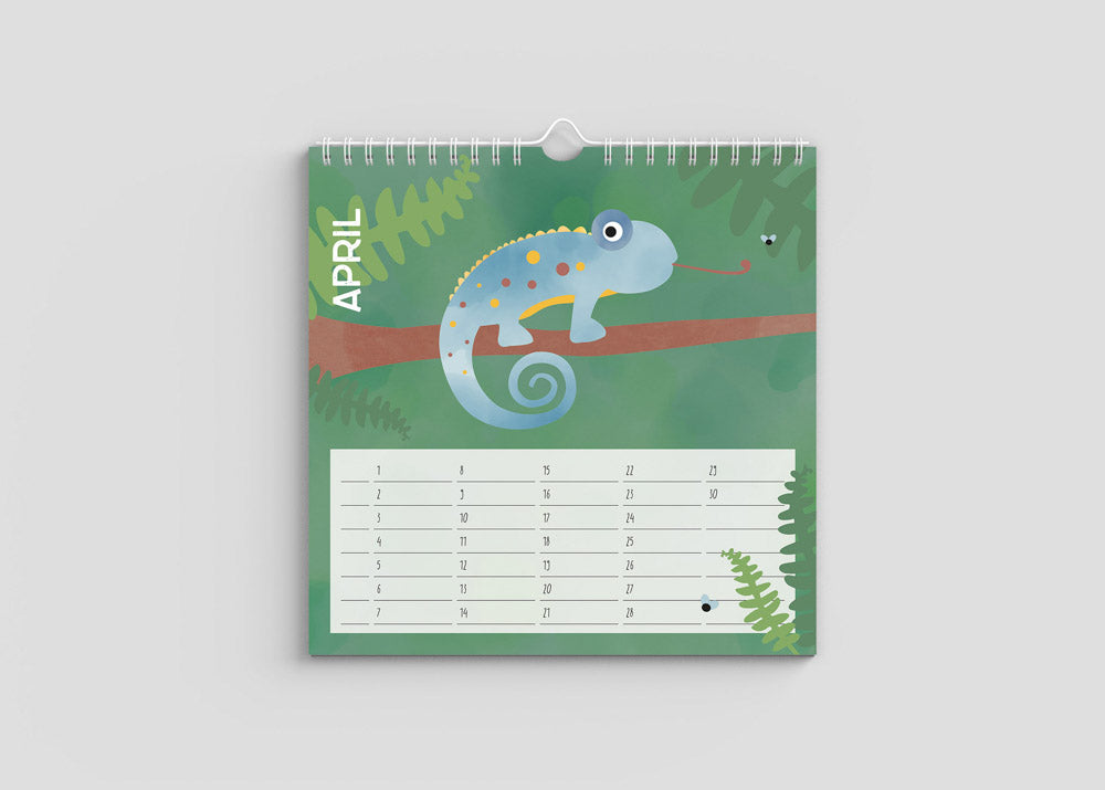 Kalender für Kinder " Tiere dieser Erde"