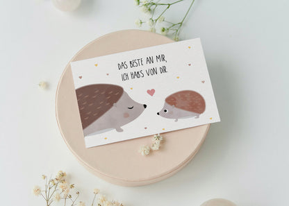 Karte - Igel, Muttertag &quot;Das beste an mir&quot;